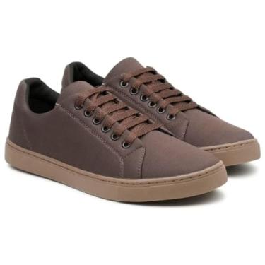 Imagem de Tênis Sapatênis Masculino Casual Básico Dia a Dia Leve e Resistente (Marrom, BR, Adulto, Numérico, 38)