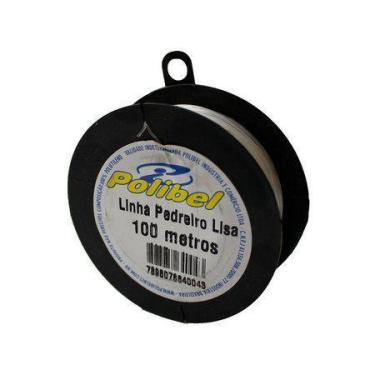 Imagem de Linha Para Pedreiro Lisa 100m Branca 4WO Polibel/EDA