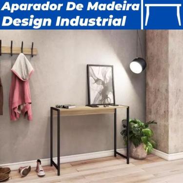 Imagem de Aparador Estilo Industrial Mdf Com Pés Em Metalon 72x94 cm - Pratk, No