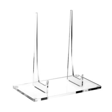 Imagem de Generic Suporte de prato para exposição, acrílico, versátil, cavalete, suporte para porta-retratos, bandeja para CD, livro, festa, casamento