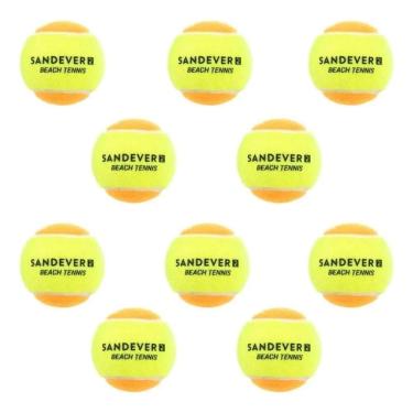 Imagem de 2X Kit Com 10 Bolas Beach Tennis Sandever Bolinha Tênis Prai