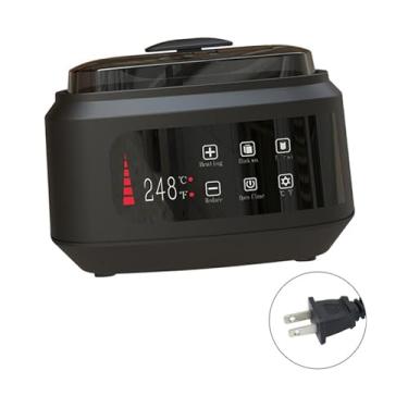 Imagem de oshhni Aquecedor elétrico de cera profissional, resistente, com temperatura ajustável, para derreter cera, para salão de beleza doméstico e SPA, Preto