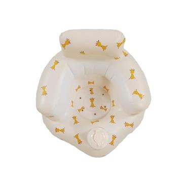 Imagem de Sofá inflável automático para crianças assento infantil (55 * 52 * 40cm,Girafa)