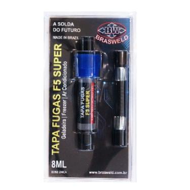 Imagem de Tapa Fugas Brasweld F5 Super 8ML com Mangueira para Refrigerador e Ar Condicionado
