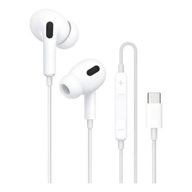 Imagem de Fone Com Fio Tipo-C Som Nítido Perfeito Para Música - Mdm