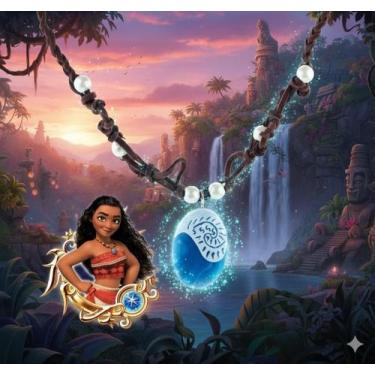 Imagem de Colar Da Moana Gargantilha Infantil Acessório Inspirado No Filme Ideal