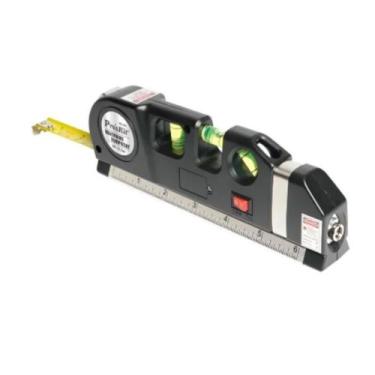 Imagem de Nível A Laser 3 Linhas E Trena Régua Nivelador Construção regua nivel 