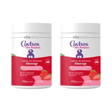 Imagem de Creme Para Pentear Vita Seiva 950G Morango - Kit Com 2Un
