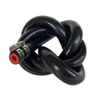 Imagem de Mangueira de aquecedor de silicone reforçada Bekelan 8mm x 3m preta