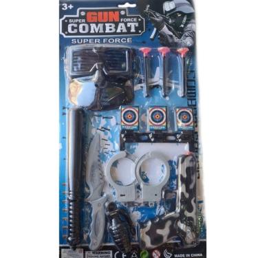 Imagem de Conjunto infantil de combate policial com 10 acessórios - 10 anos ou mais