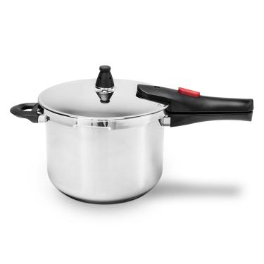 Imagem de Panela de Pressão Inox Ultra 22x17cm 6 Litros - Brinox - Cozimento Prático e Eficiente