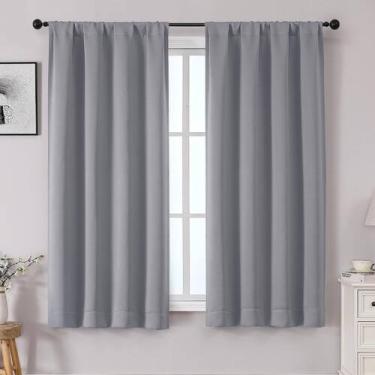 Imagem de Cortinas Blackout OWENIE Sally Silver Grey 160x160cm 2 painéis