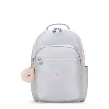 Imagem de Mochila Kipling Seoul Silver Glow Met, Prata