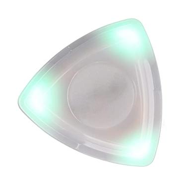Imagem de Mingzhe Led Brilhante Guitarra Picareta Luz de Alta Sensibilidade Substituição Picareta Sensorial para Guitarristas Abs Metal Cr1220 Bateria (Verde)