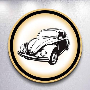 Imagem de Capas Festa Tema Carro Vintage Fusca Painel Redondo Grande ou Mini Est