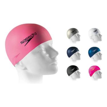 Imagem de Touca Natação Speedo Flat Cap Silic Rosa