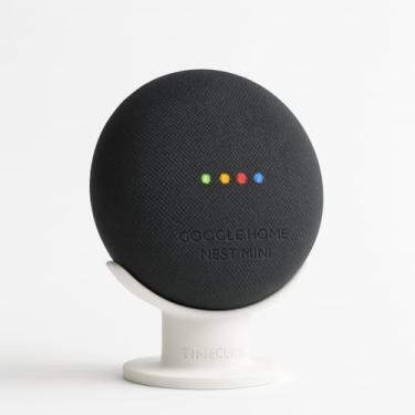 Imagem de Suporte Google Home Nest Mini 1ª e 2ª Geração, Base Estável, Design Moderno, Suporte de Mesa, Elegante e Sofisticado (Branco)