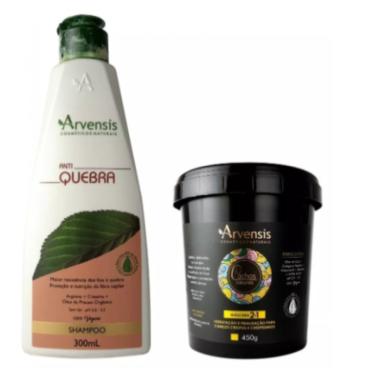 Imagem de Kit Arvensis Sh Anti Quebra 300ml + Máscara Cachos 2x1 450g