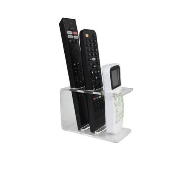 Imagem de Porta Controles Remoto em Acrílico Cristal - Acrinato Acrílicos, 3 Con