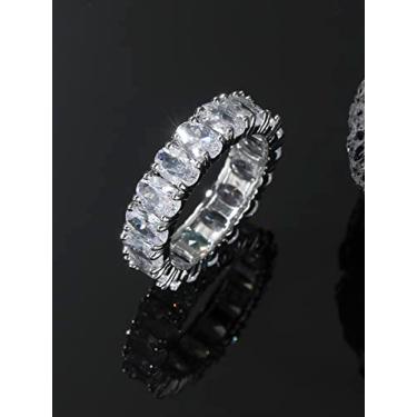 Imagem de Anel de aniversário para sua aliança clássica, joia para casamento, noivado ou ocasiões românticas