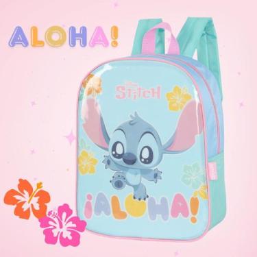 Imagem de Mochila Infantil Pequena Stitch Escolar Menina - luxcel, VERDE