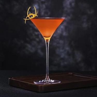 Imagem de JYB&XY Conjunto de 4 copos de Martini | Copo de 255 g Cupê clássico para coquetéis vidro de cristal premium soprado à mão para champanhe, coquetel, vinho, flautas de martini