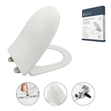 Imagem de Assento Sanitário Carrara Pp Slim Moderno