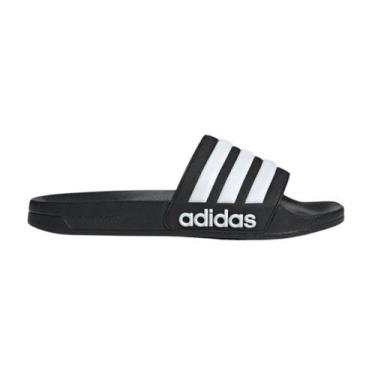 Imagem de Chinelo Adidas Adilette Shower, Preto, Branco, 38/39