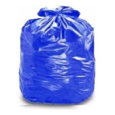 Imagem de Saco Azul Para Lixo 100 Litros (100 Unds) Coleta Seletiva - Higipack