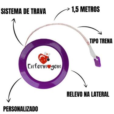 Imagem de Relogio Lapela Estojo Lanterna Fita Metrica Saude Enfermagem Medicina 