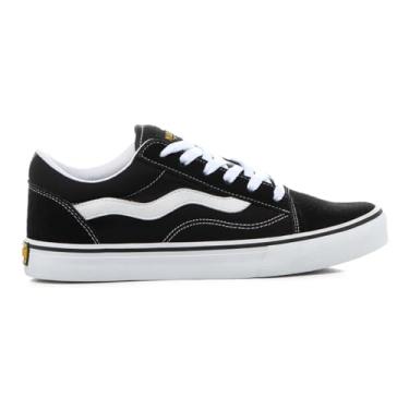 Imagem de Tênis Mad Rats Old School Skate Street Style Unissex Cano Baixo Confortável em Lona e Borracha Natural (Preto Tradicional, BR, Adulto, Numérico, 35)