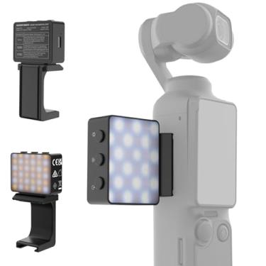 Imagem de NEEWER Luz auxiliar de câmera magnética básica bicolor compatível com DJI OSMO Pocket 3, 1,5 W de plástico recarregável, acessório de luz de preenchimento de LED para gravação de vídeo TikTok Vlog