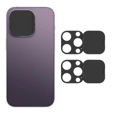 Imagem de EYSOFT Capa de lente de câmera de telefone compatível com iPhone 14 Pro/iPhone 14 Pro Max, protetor de lente de câmera para proteger a privacidade e a segurança, adesivo forte