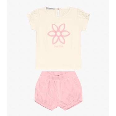 Imagem de Conjunto Infantil Bata com Shorts Trick Nick Rosa, 3, Rosa