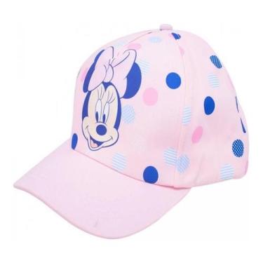 Imagem de Boné Infantil Minnie Mouse Rosa Aba Curva Disney