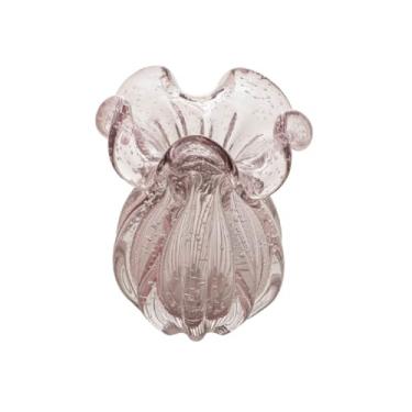 Imagem de WOLFF - Vaso de Vidro Italy Rosa Claro 13cm x 17cm-Enxoval - Casamento - Decoração - Enfeites - Mesa Posta - Vasos Decorativos