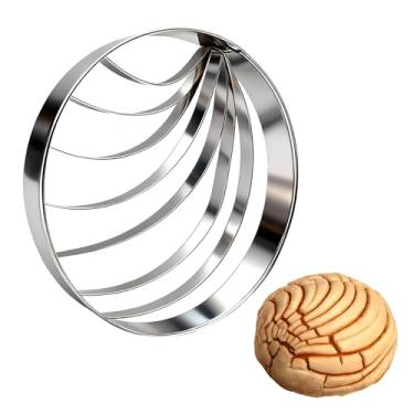 Imagem de Molde de pão mexicano Concha Cut, carimbo de aço inoxidável para pão, biscoitos e doces