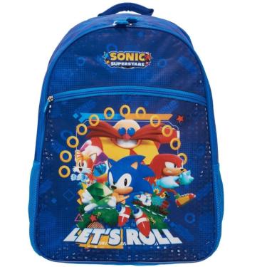 Imagem de Mochila Sonic Infantil Escolar 2026 Oficial Pacific Costas