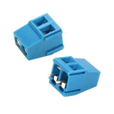 Imagem de 10X Conector Borne 2 Vias Kre2 Kf128 11X14 Mm Azul - Chipsce
