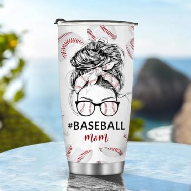 Imagem de Copos isolados caneca copo aniversário natal presentes para meninos filho namorado acessórios essenciais de viagem deve ter alça gelada fria estilo beisebol 590 ml