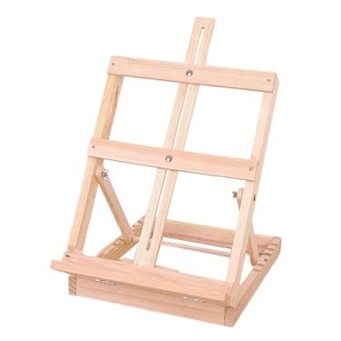 Imagem de Sclmgo Cavalete de Mesa Dobrável para Desenho Artístico, Ideal para Estudantes de Arte E Artistas, Madeira de Pinho