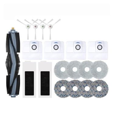Imagem de Compatible With Ecovacs Deebot T20 OMNI/T20/T20e/T20 Pro Accessories Main Side Brush Mop Cloth HEPA Filter Dust Bag Replacement Spare Parts(19pcs)