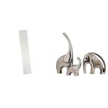 Imagem de Whtkoph Abajur para Sala de Estar com Figuras de Elefantes em Família, Estátua de Cerâmica, Decoração para Casa, Prateleira, Estante, Suporte