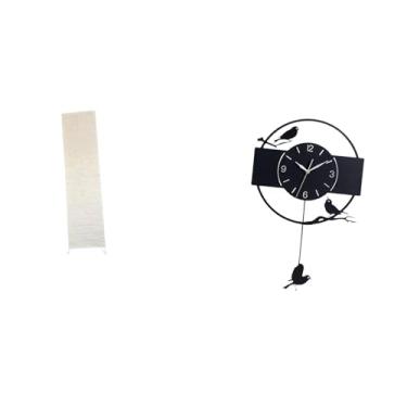Imagem de Whtkoph Luminária Minimalista para Sala de Estar E Relógio de Parede em Formato de Pássaro, Ornamento Decorativo para Escritório, Cozinha E Iluminação Residen