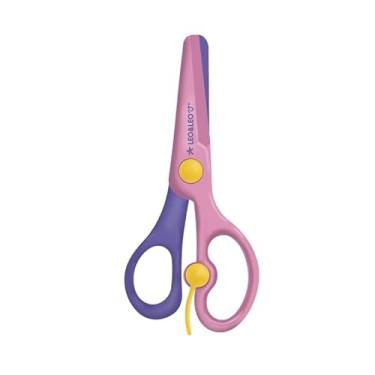 Imagem de Tesoura Escolar Infantil Plástica Fundo do Mar com Mola Léo e Léo Ponta arredondada