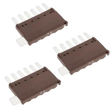 Imagem de OTOTEC 3 peças 6 pinos 7,5 A fusíveis para carro 40 x 28 x 5 mm compatíveis com Mercedes-Benz S320G260S