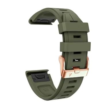 Imagem de GANYUU Pulseira de silicone de 20 mm para Garmin Fenix 7S 5S Plus 6S Pro/D2 Delta S/Descent Mk2S Pulseira de liberação rápida (Cor: B, Tamanho: Para Fenix 5S 5SPlus)