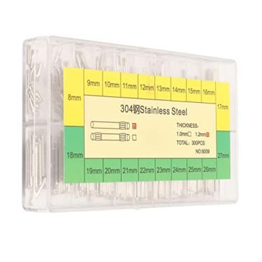 Imagem de KIMISS 300 Peças de Barras de Pinos de Pulseira de Relógio-conjunto de Ferramentas de Reparo de Barra de Mola de Aço Inoxidável Em Caixa Transparente para Manutenção de Relógio