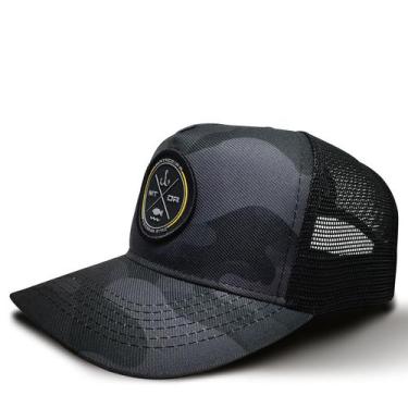 Imagem de Boné de Pesca Premiun Oficial Iscas Matadeira Camuflado