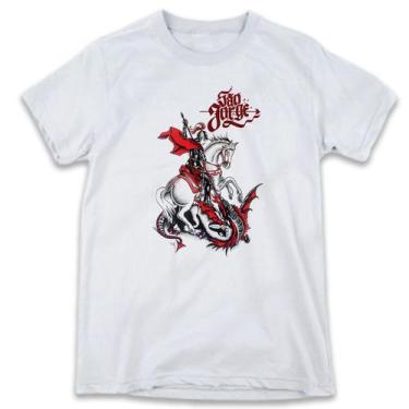 Imagem de 1 Camiseta São Jorge Santo Padroeiro Guerreiro Camisa Ogum - W3artesta